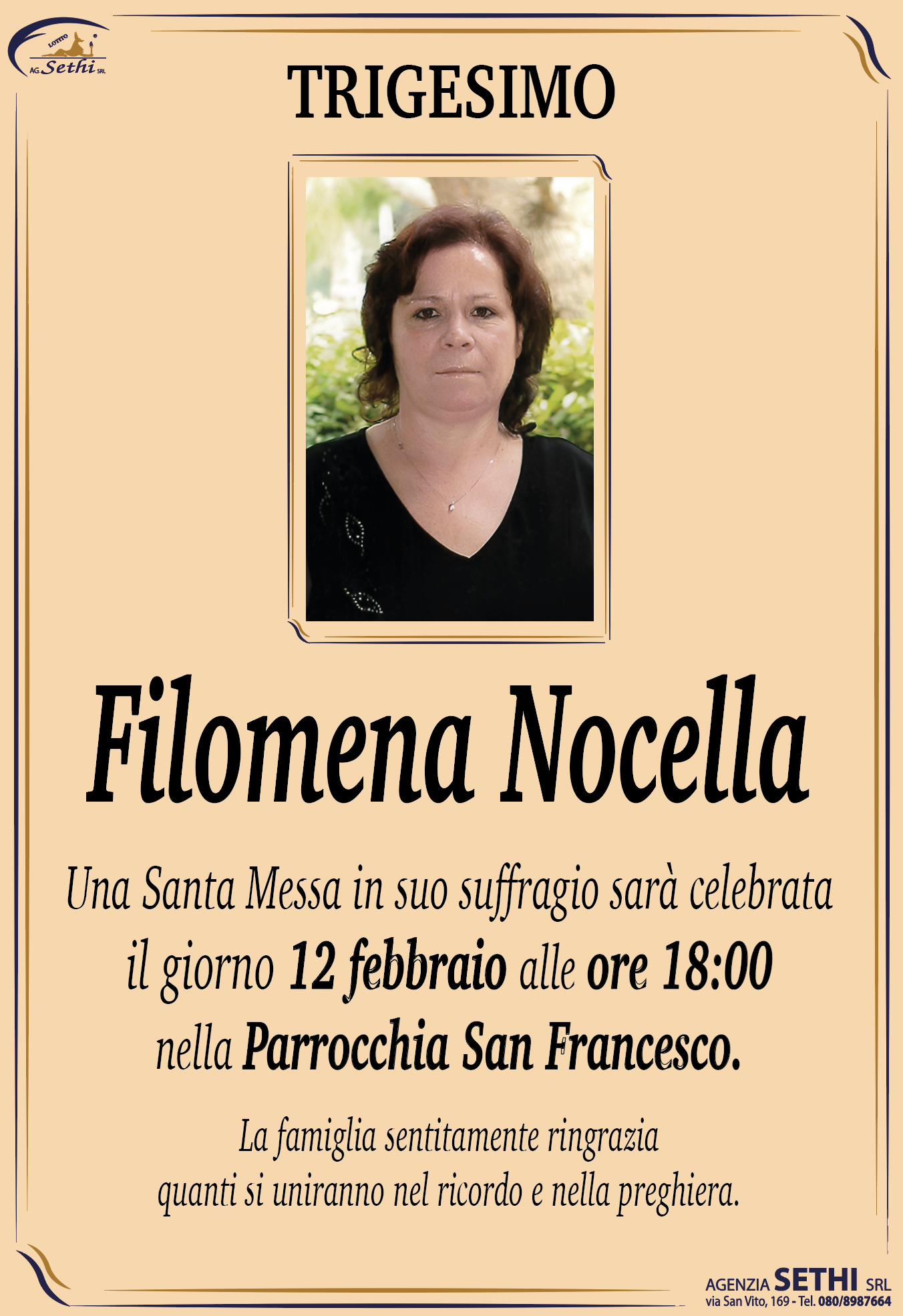 Trigesimo Filomena Nocella