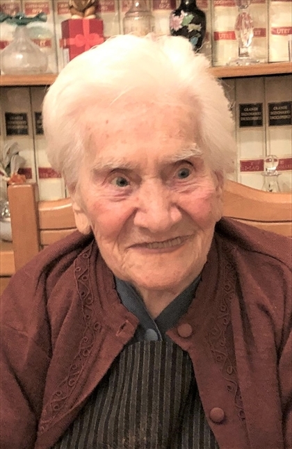 Necrologio di Vincenza BALDUCCI ved. CALDARA (fu Francesco)