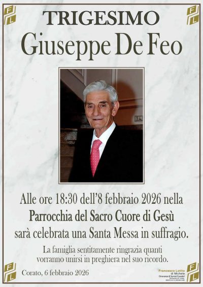 Trigesimo Giuseppe DE FEO